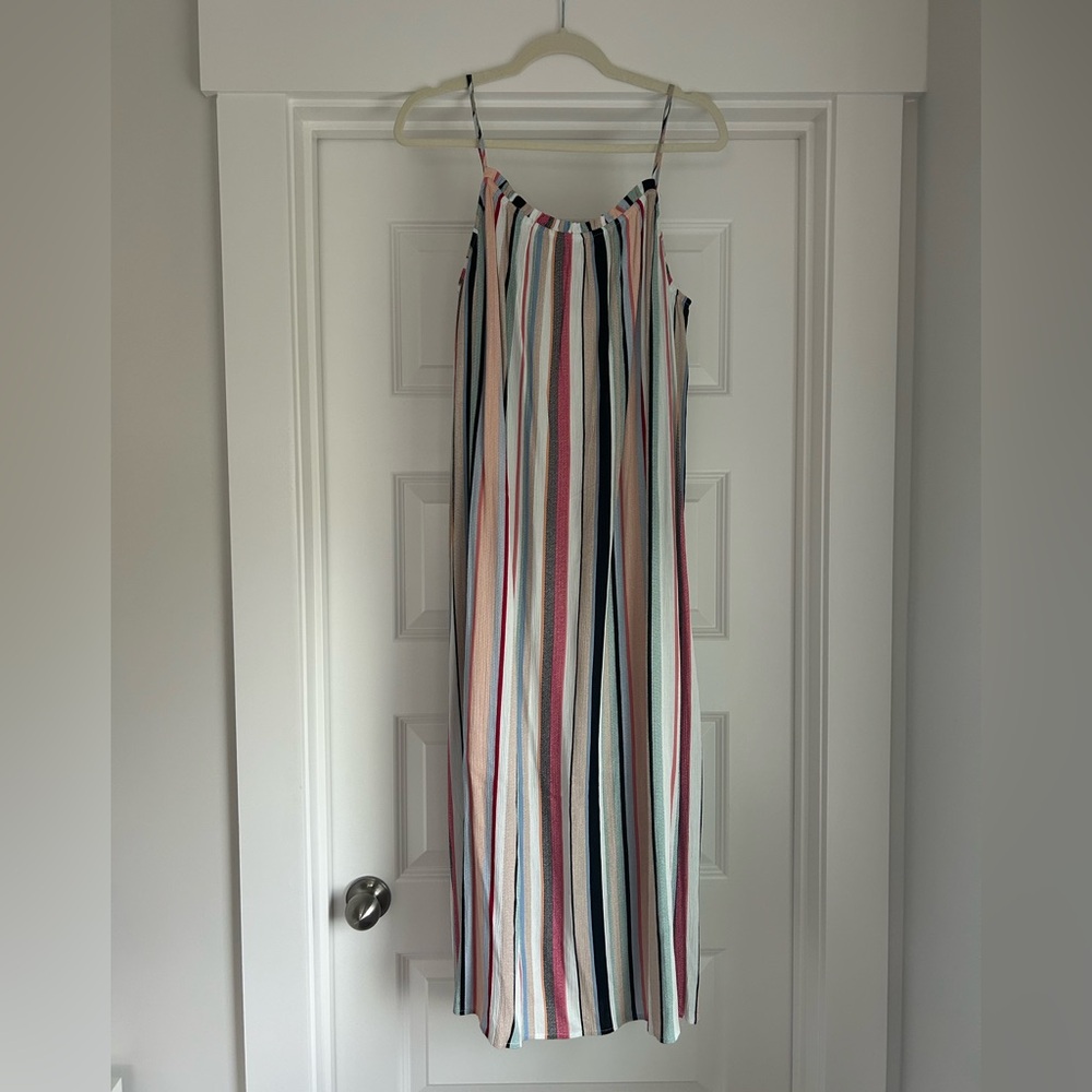 THML Striped Multicolor Midi Dress
